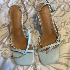 Elegant Blue Strappy Women's Sandals